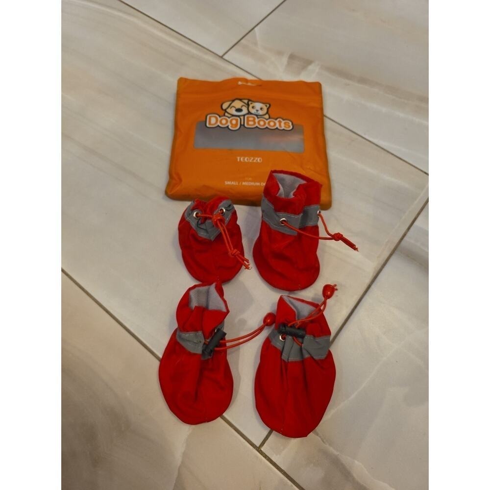 Teozzo Dog Boots For Small Medium Dogs Summer  Winter Snow Size‎ Small C1